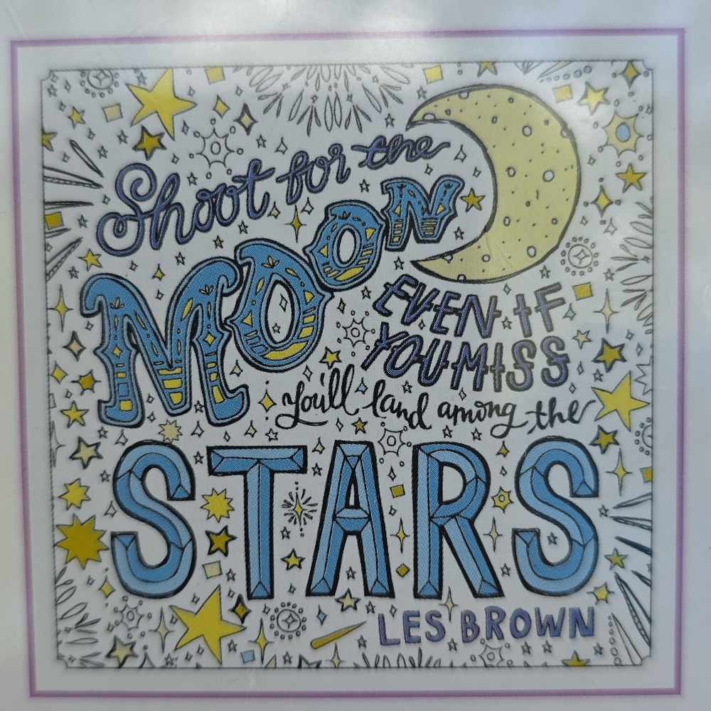 New ArtMaker Coloring Canvas Kit Set - Moon & Stars Design with 6 Markers ✨️🌙⭐️
